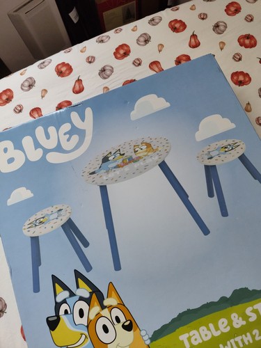 Bluey table stool set kids - bluey,