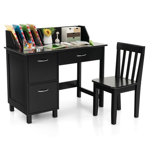 Kids desk and - set, wooden