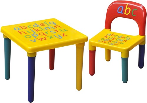 Abc alphabet plastic table - abc, &