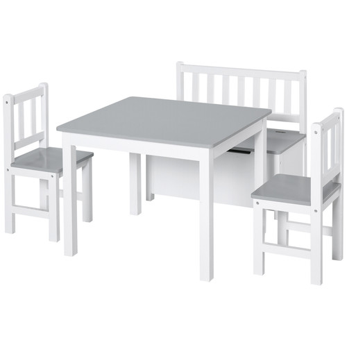 Homcom piece kids wooden - 4-piece,