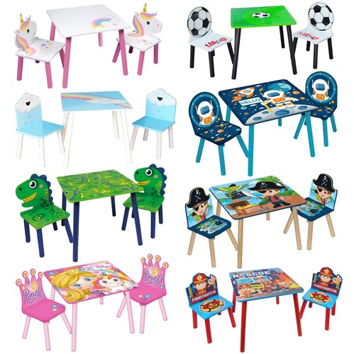 Kids wooden table 2 - 2, chairs