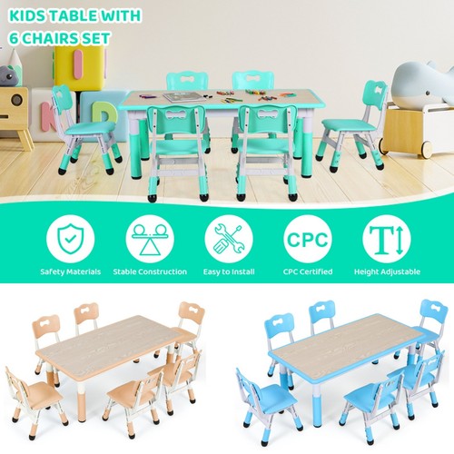 Kids table and - 6, chairs