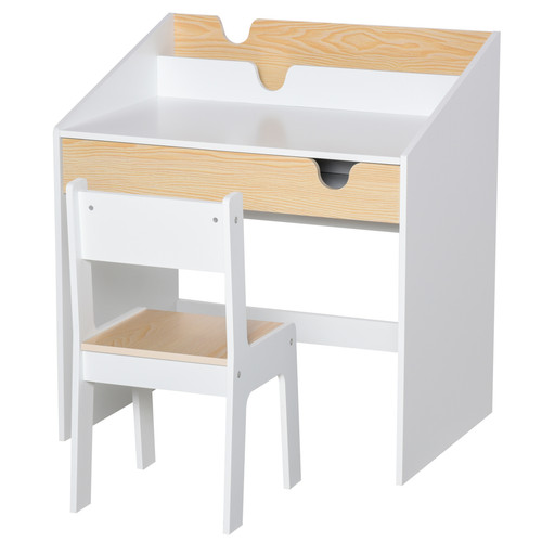 Two piece kids desk - two-piece, chair