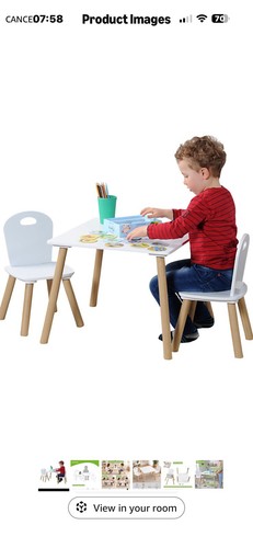 Kids table and two chairs - kids,