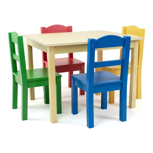 Kids wooden table chairs set - kids,