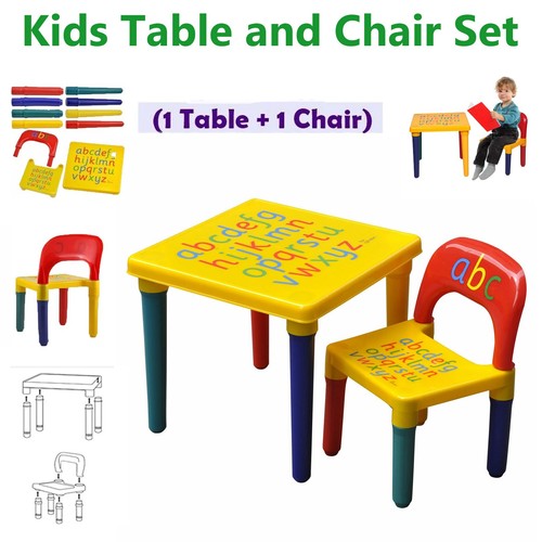 Kids table and - chairs, abc