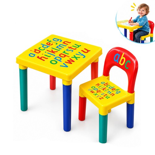 Kids abc table chair - kids,