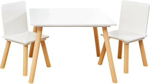 Wooden children table and 2 - and,