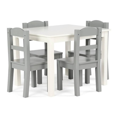 Kids wooden table chairs - table, 4